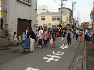 山車が出発しました